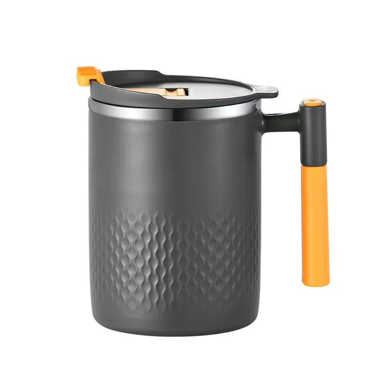 450ml Steel Travel Mug – Leak-Proof Handle