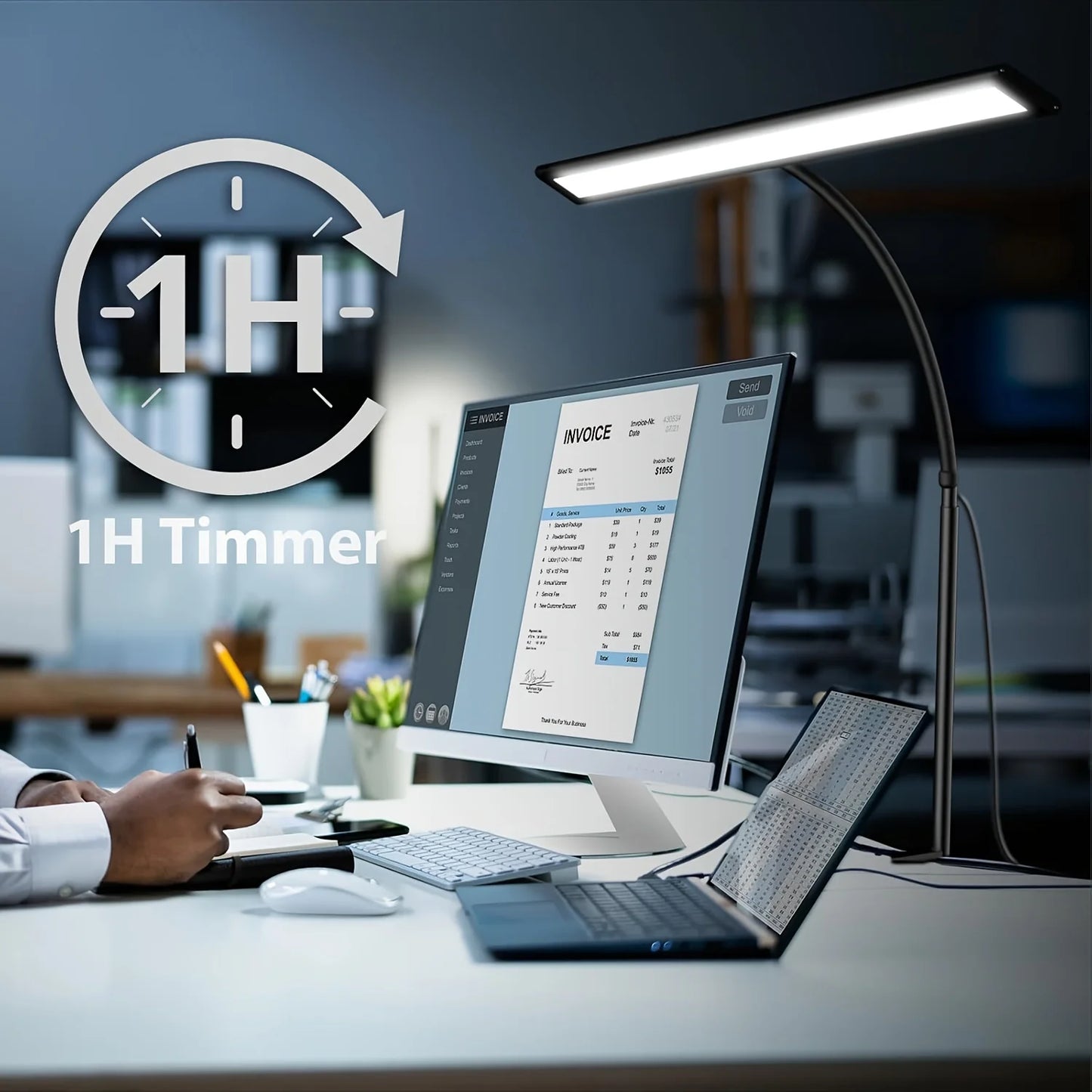 88-LED Sturdy Clamp Desk Lamp