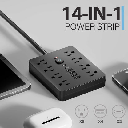14-in-1 Surge Protector Power Strip
