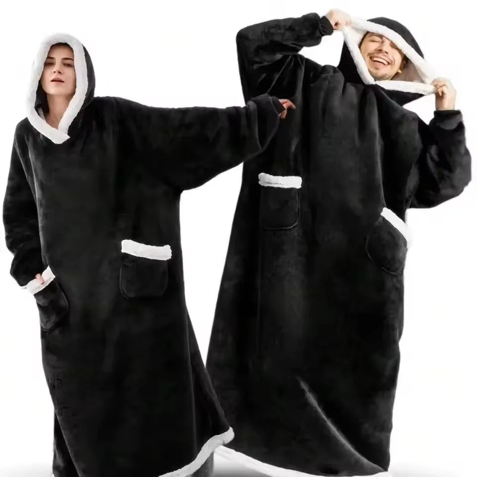 Oversized Fleece Blanket Hoodie