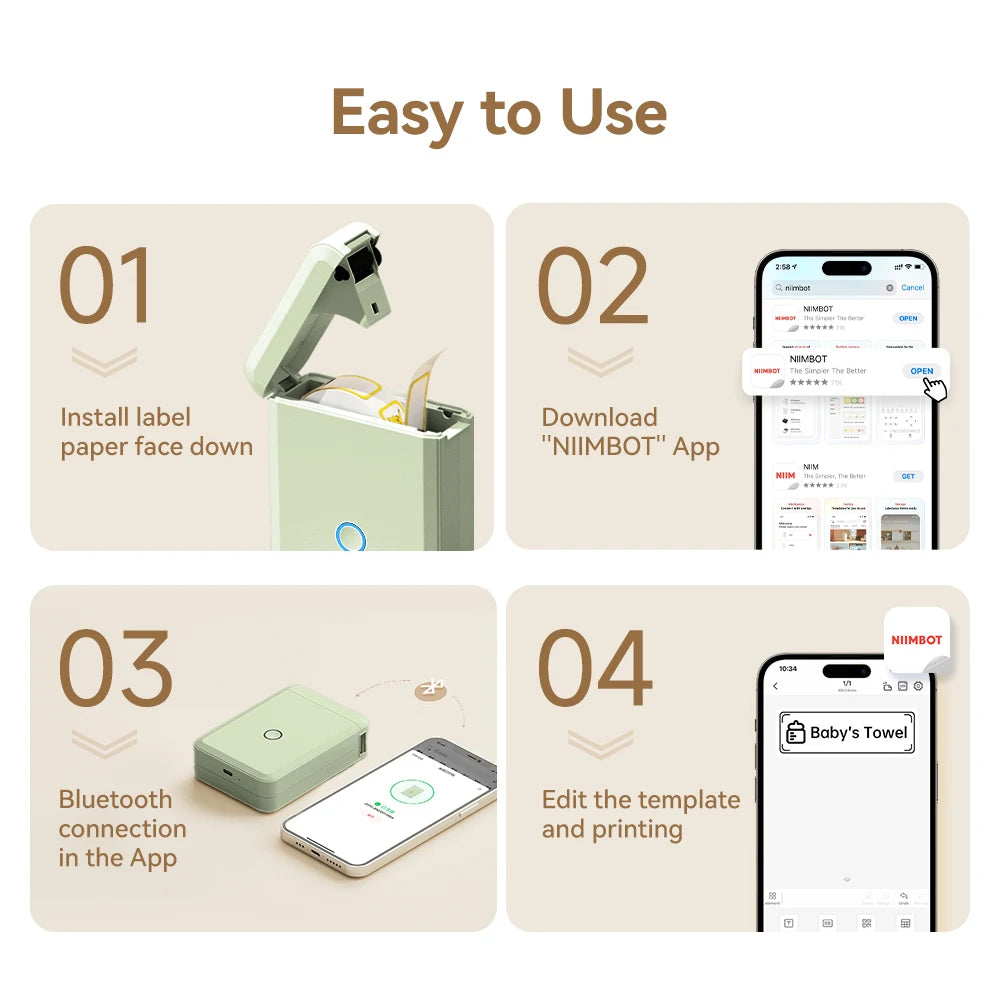 NiiTag D110 Wireless Label Maker