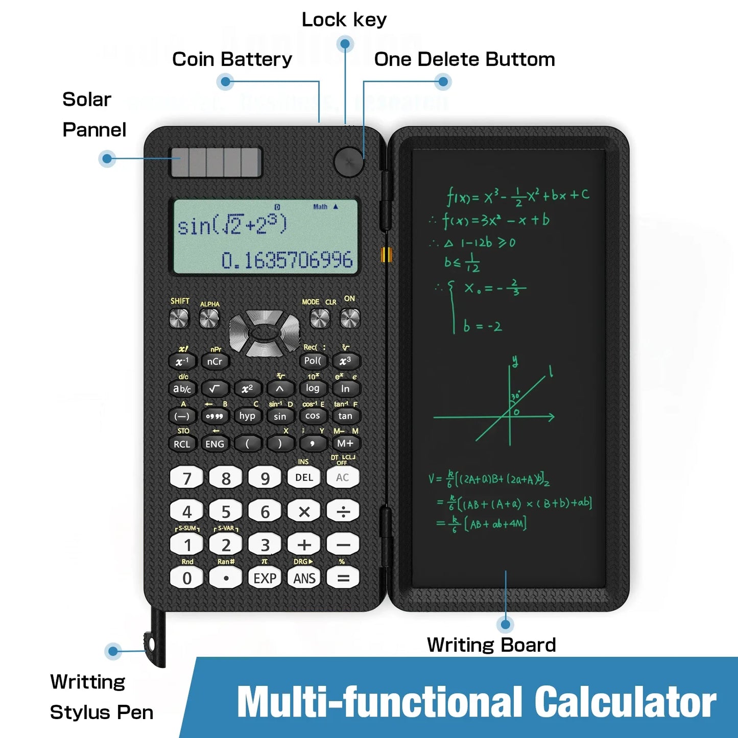 SciNote Scientific Calculator Combo