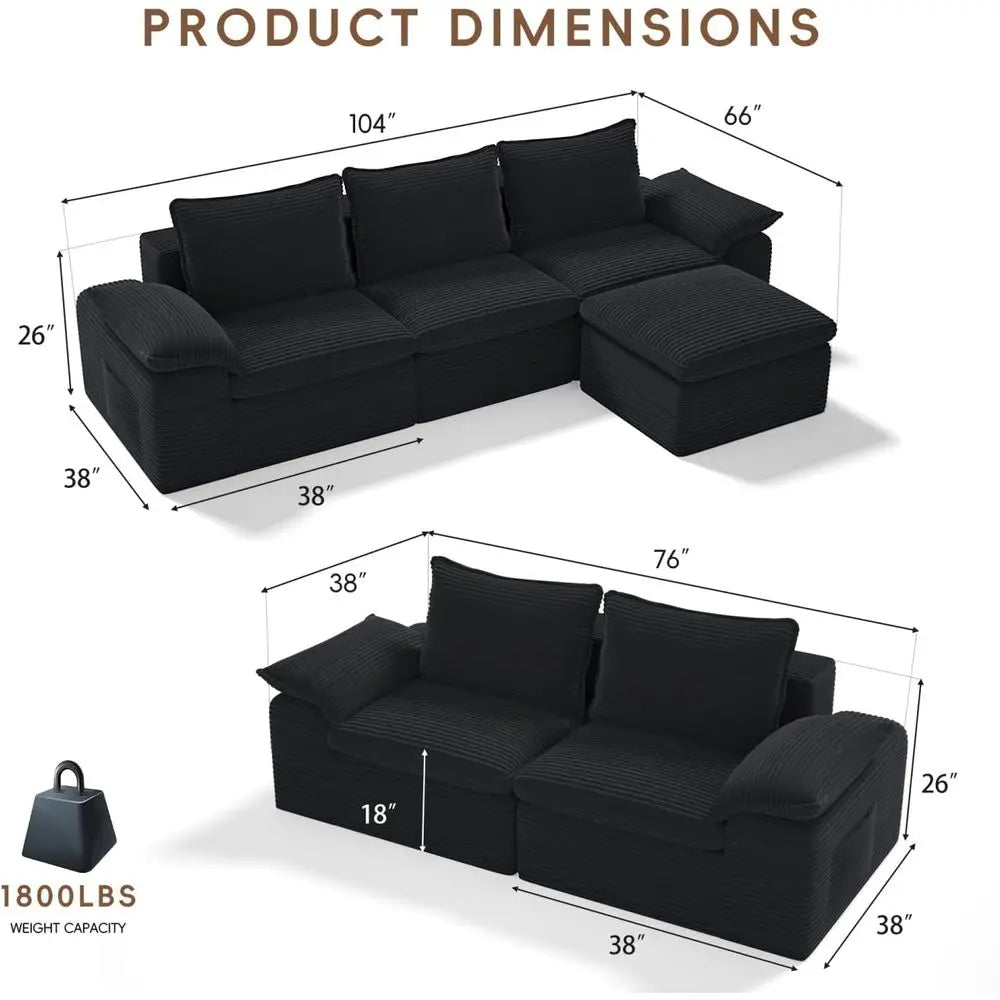 Drift Cloud Sectional Set