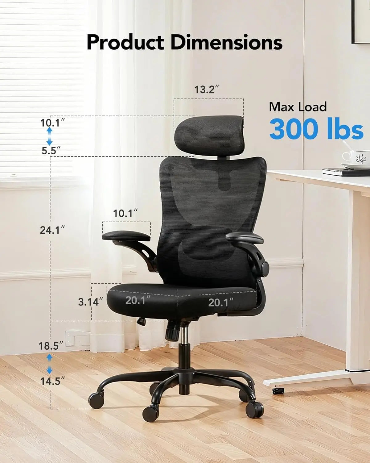 High-Back Rolling Office Chair