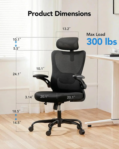 High-Back Rolling Office Chair