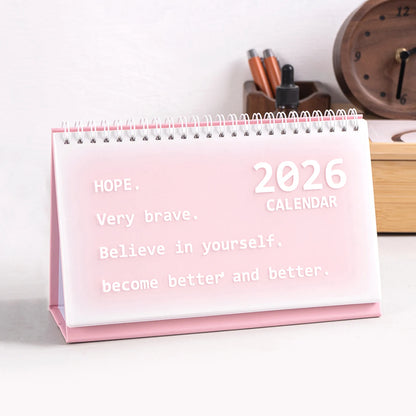 SpiralDesk 2026 Foldable Table Calendar