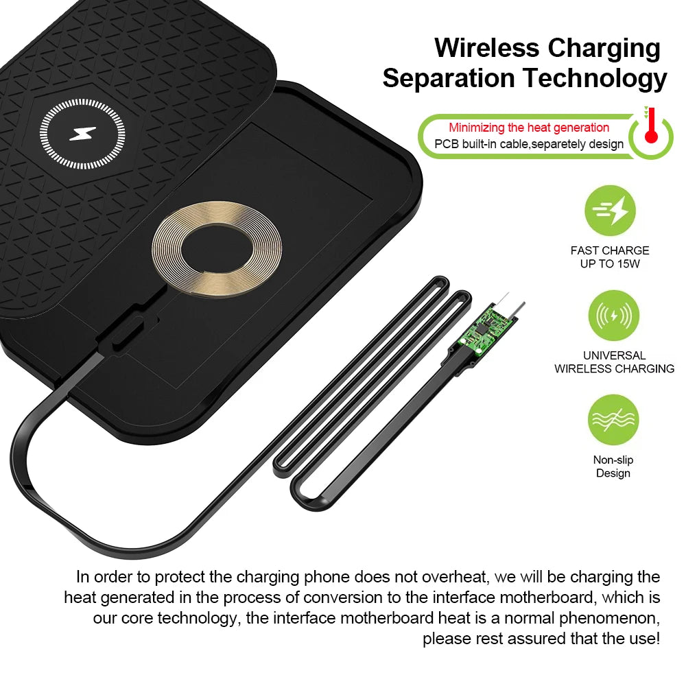 Non-Slip Silicone Car Charging Pad