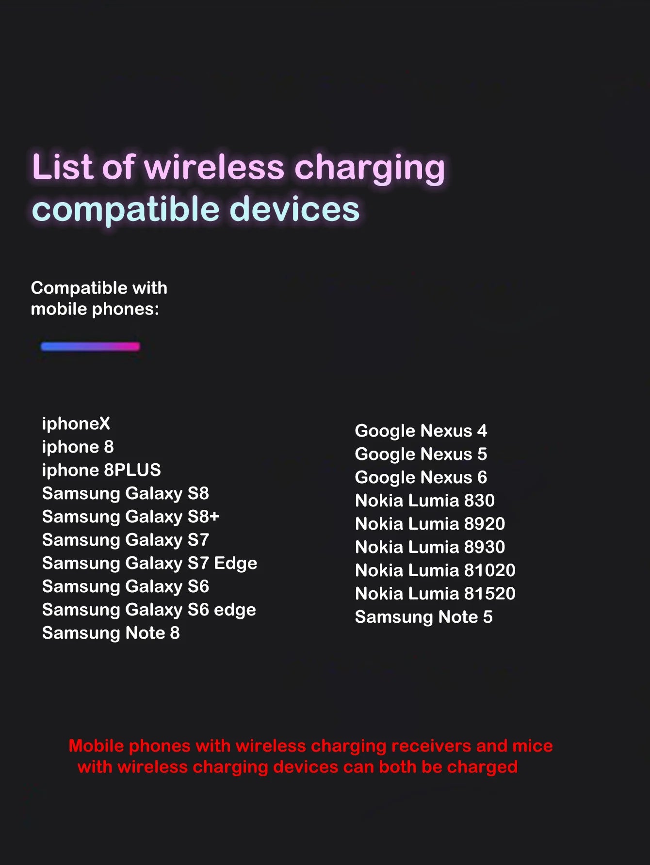 GlowCharge 15W RGB Wireless Pad