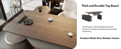 The Vanguard Executive L-Shaped Office Suite with Storage Cabinet & Privacy Panel