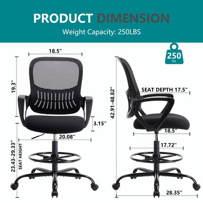Ergonomic Mesh Backrest Desk Chair