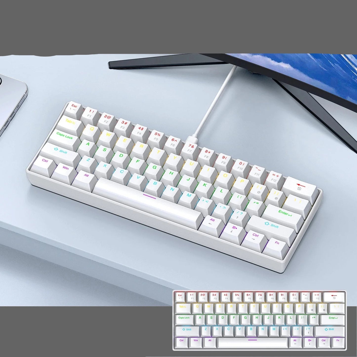 60% Mechanical Mini Keyboard with RGB