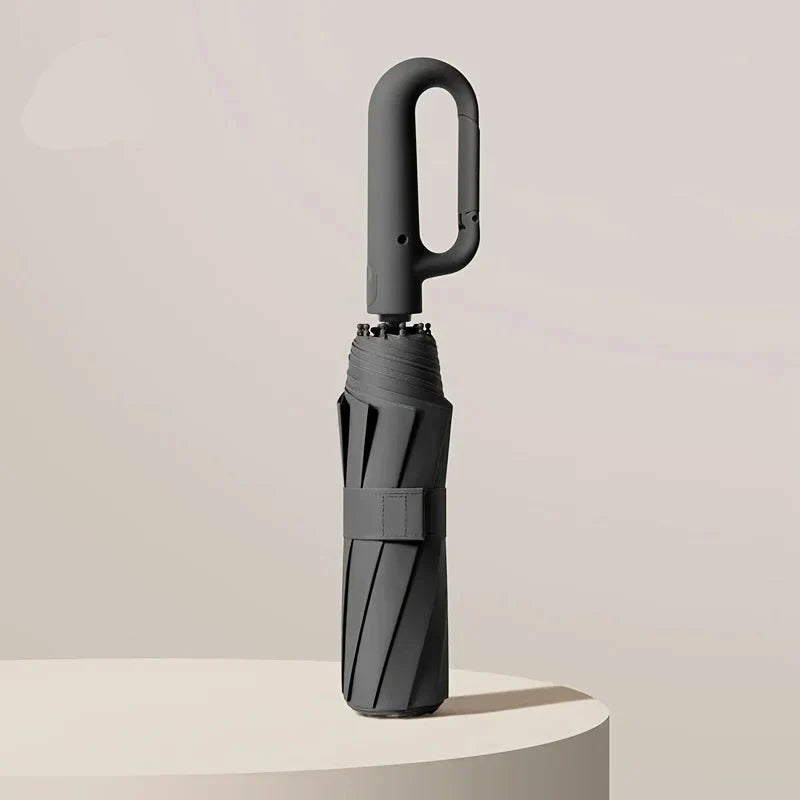 Windproof Folding Umbrella, Large Grip Handle