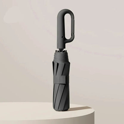 Windproof Folding Umbrella, Large Grip Handle