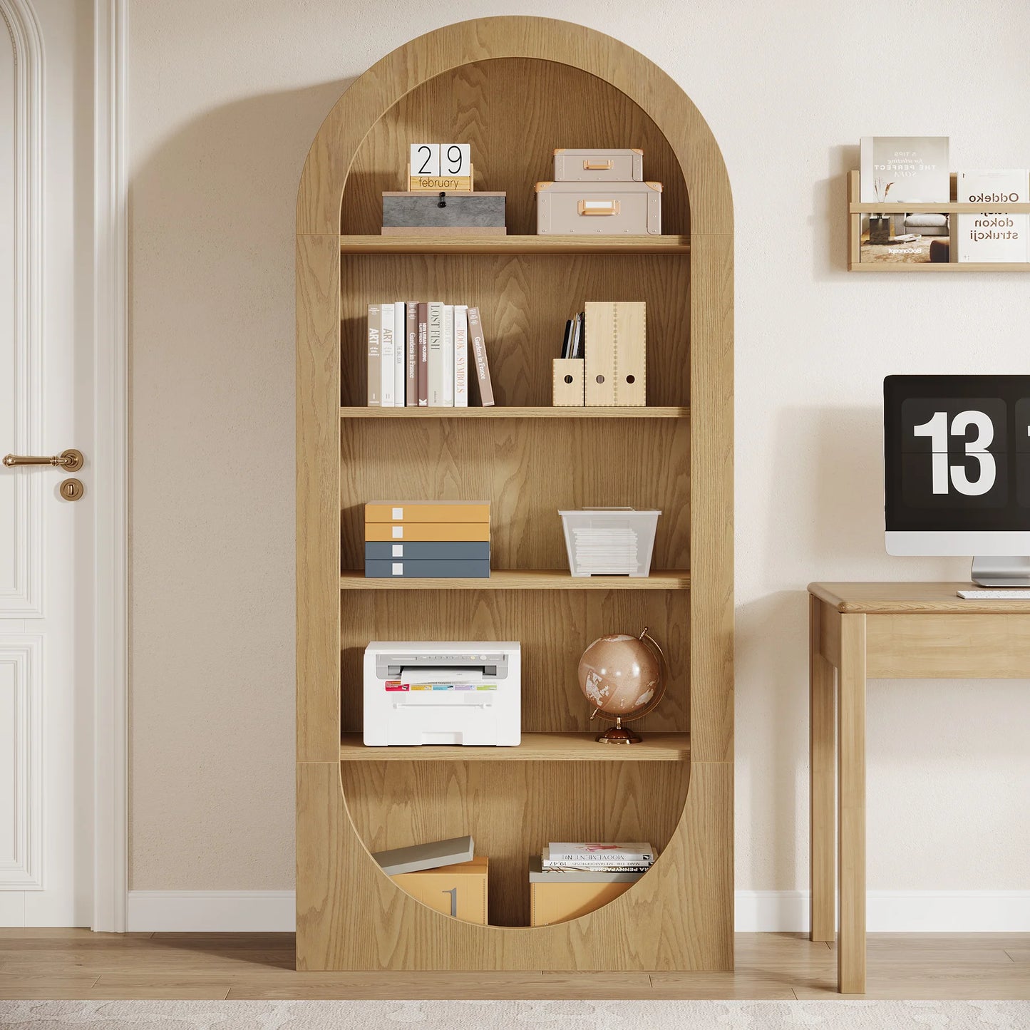 Aldermoor Arched Tall Bookshelf