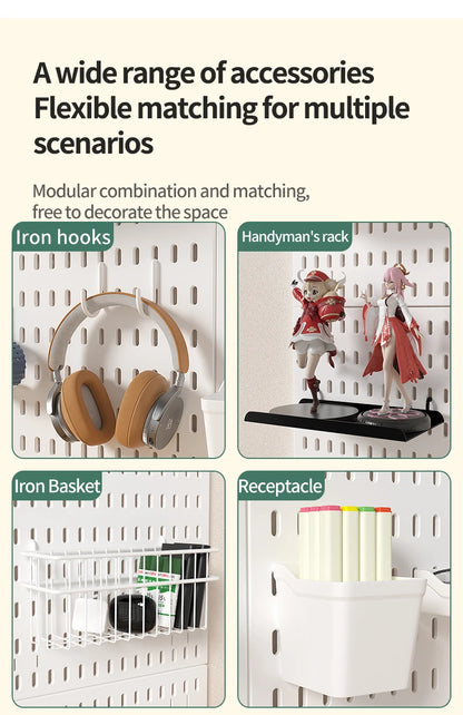 No-Holes Wall Pegboard Organizer