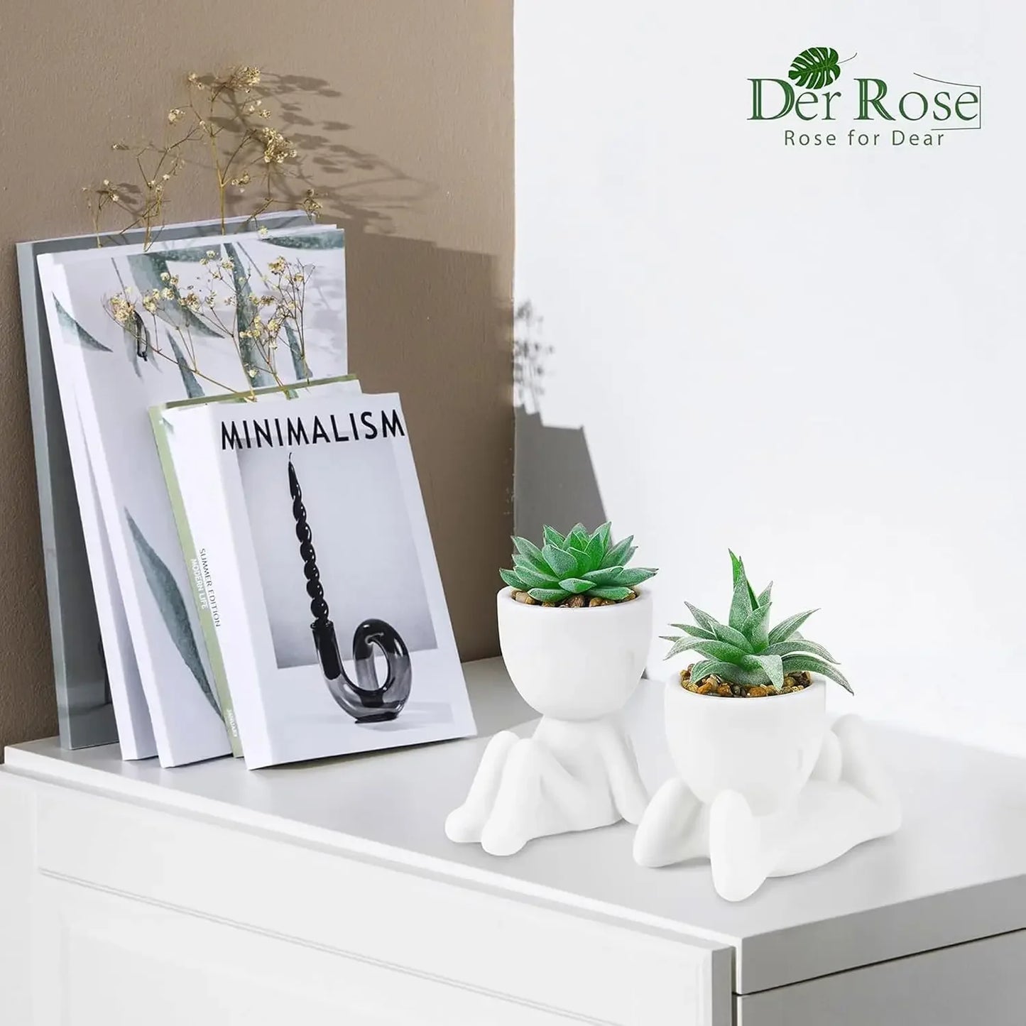 Fake Succulent Plants (2-Pack)