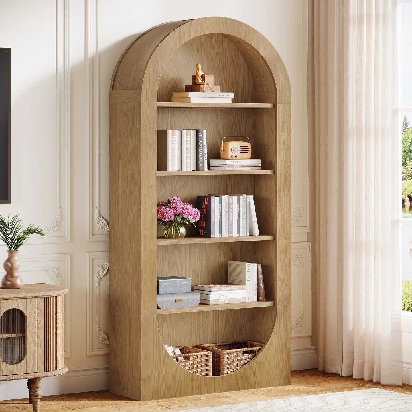 Aldermoor Arched Tall Bookshelf
