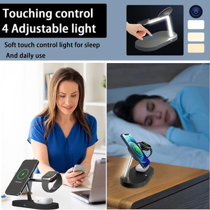 MagGlow Elite 3-in-1 Magnetic Wireless Charging Station