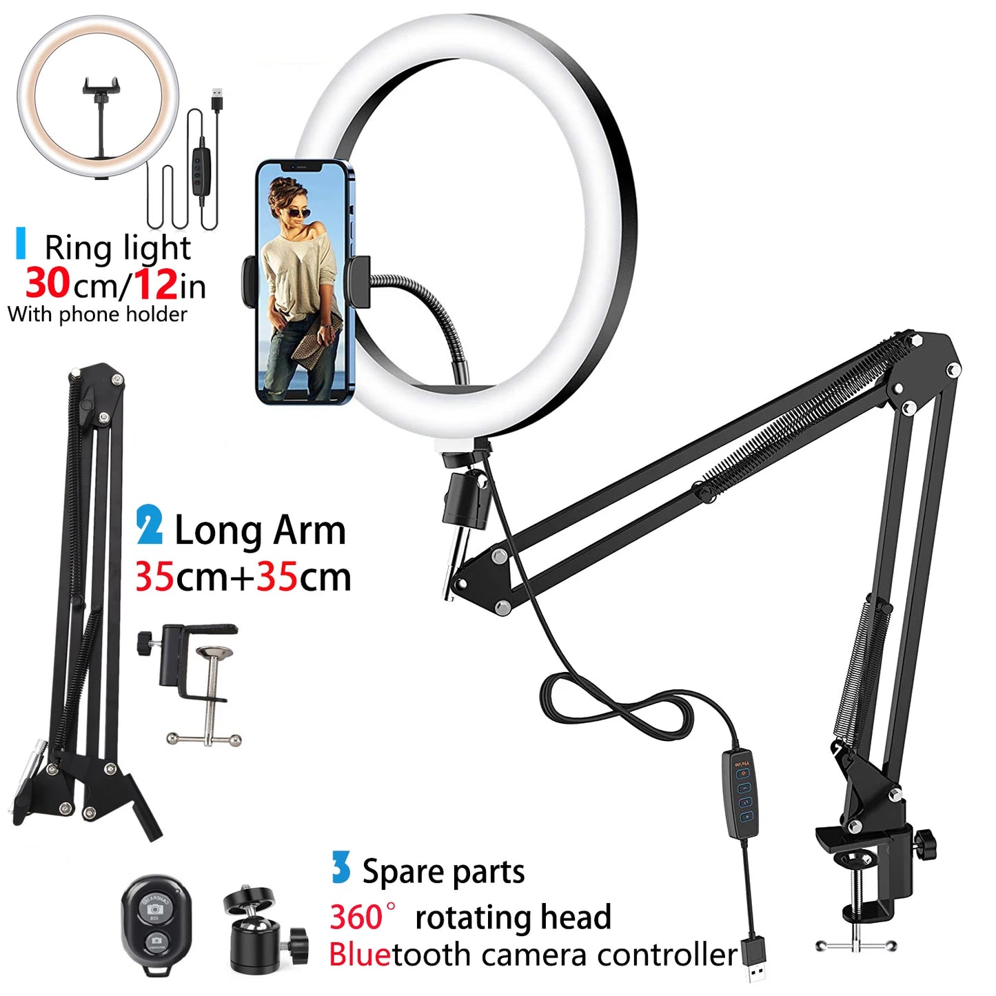 Selfie Ring Light Phone Stand