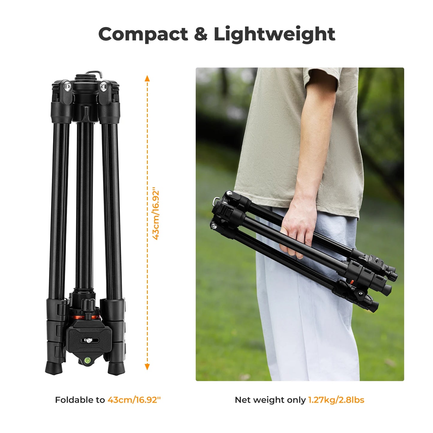 178cm Lightweight Camera Tripod