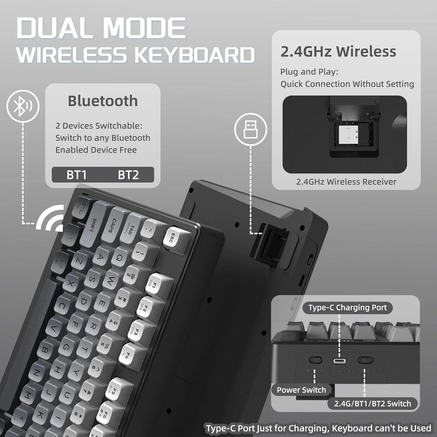 M96 Wireless Gaming Keyboard
