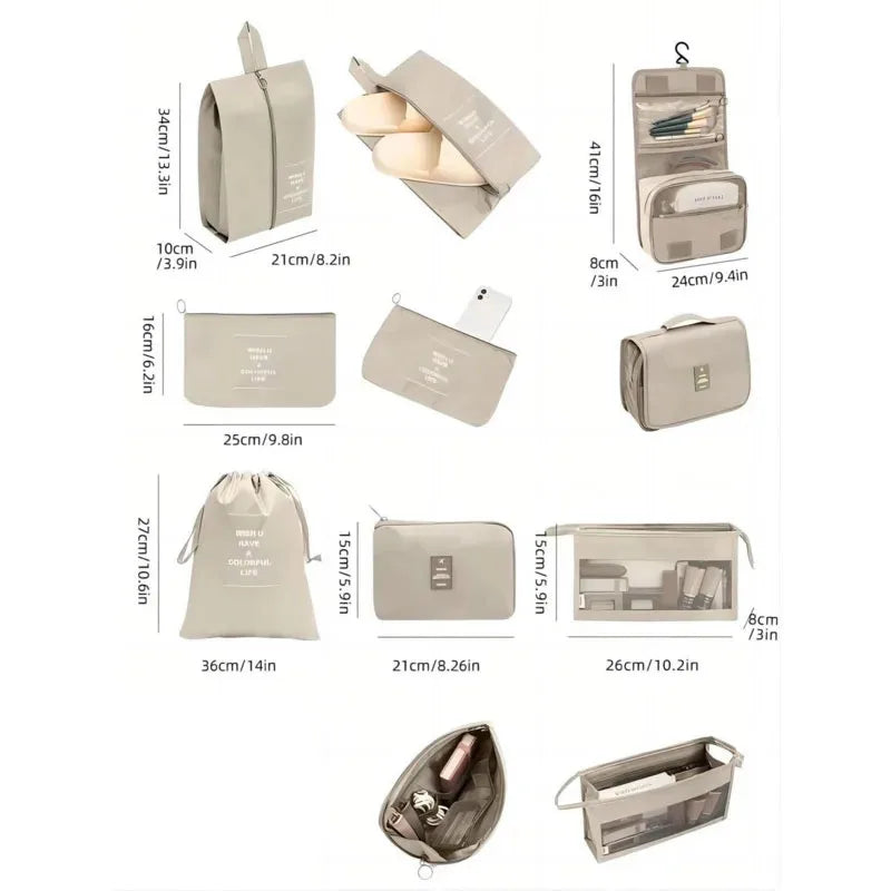 Travel Packing Cube Storage Set