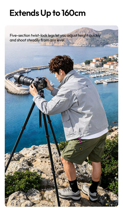 2-in-1 Carbon Fiber Tripod