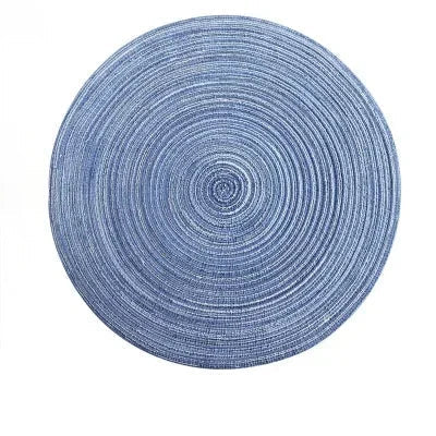 Round Woven Ramie Placemats, Set of 6