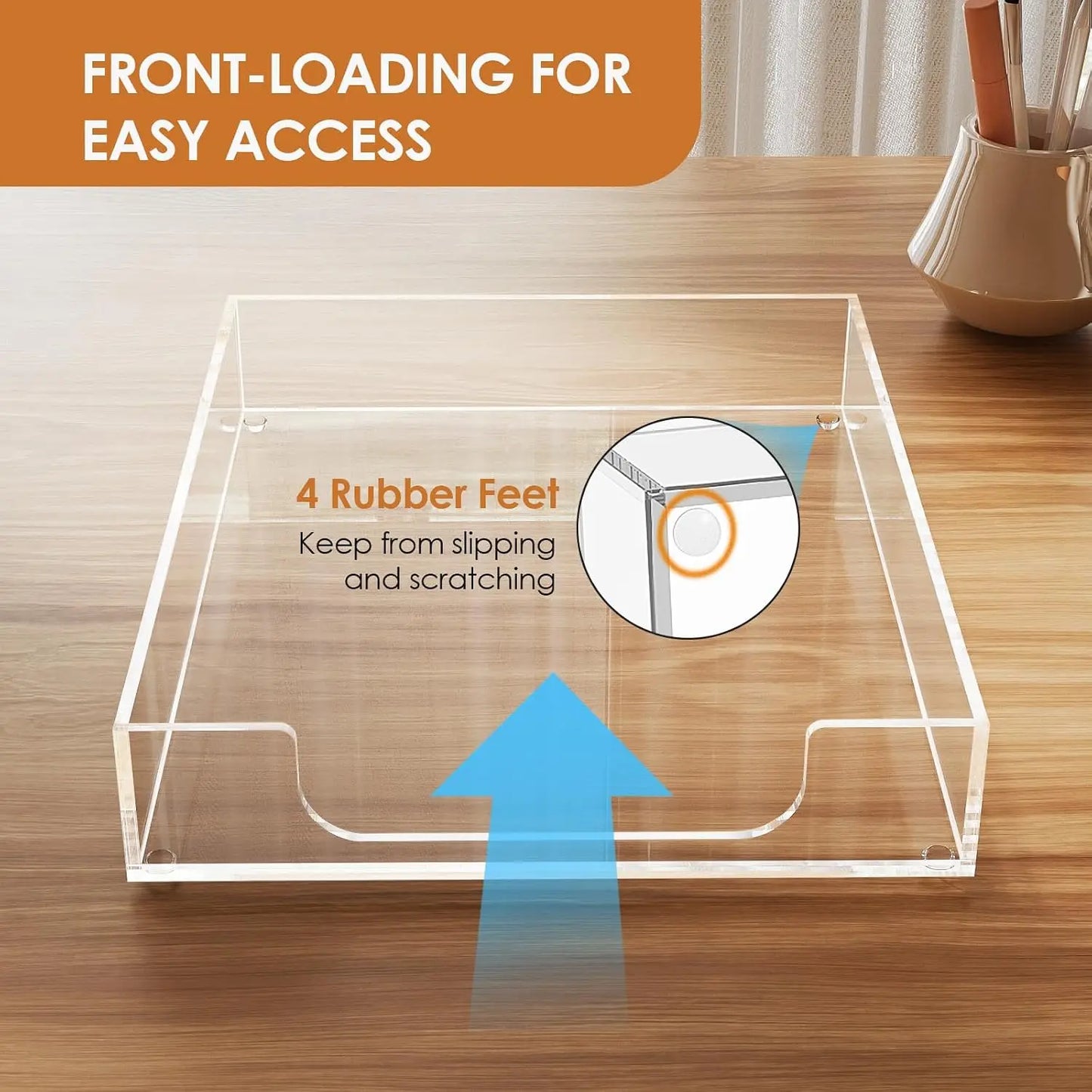 Clear Acrylic Desk Letter Tray