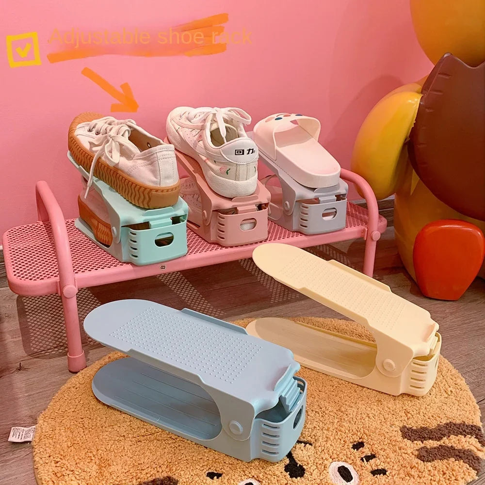 6-Pc Adjustable Shoe Rack Organizer