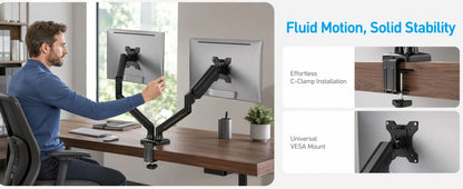 Kyspho 33-Inch Dual Monitor Mount