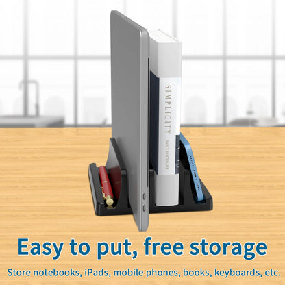 Vertical Dual-Slot Laptop Stand