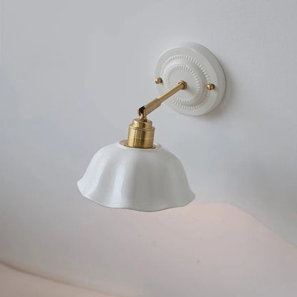 Nordic Cream Ceramic Wall Lamp