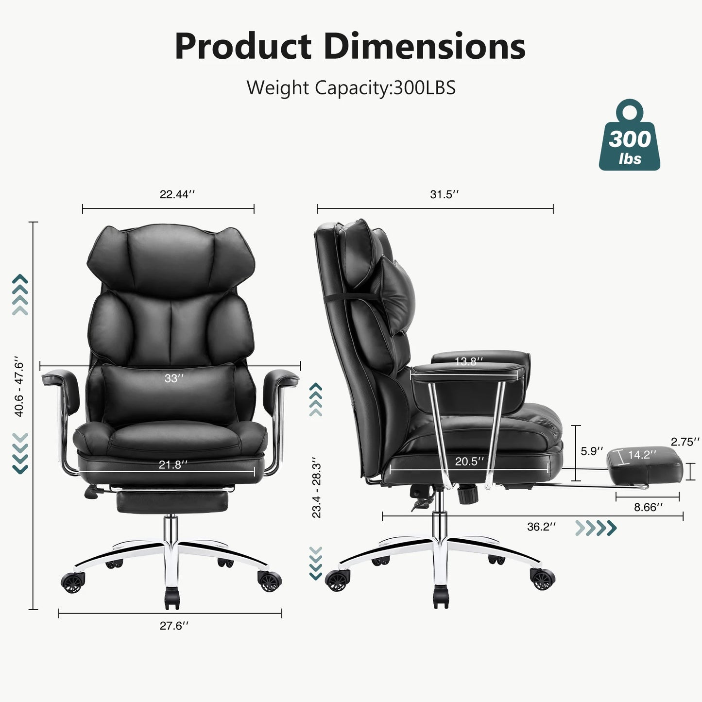 Premium Lux Leather Office Chair
