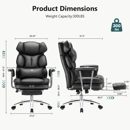 Premium Lux Leather Office Chair