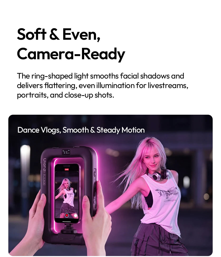 Handheld RGB Ring Light