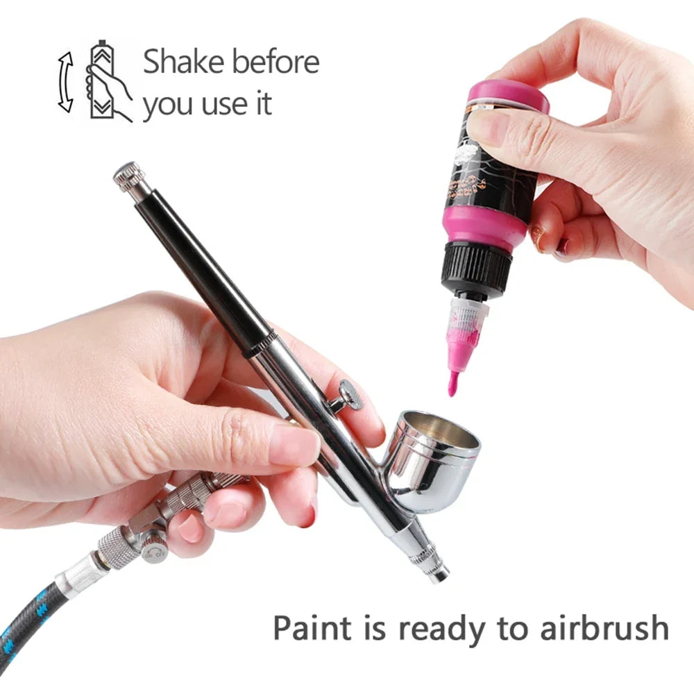 12-Color Acrylic Paint Set, 30ml, Airbrush Ready