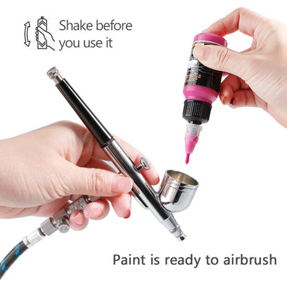12-Color Acrylic Paint Set, 30ml, Airbrush Ready