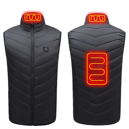 USB Heated Vest | 21 Heating Zones, 4-Switch Control