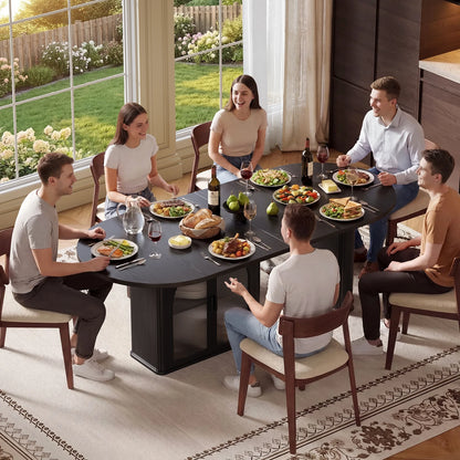 Thackeray Walnut Oval Dining Table