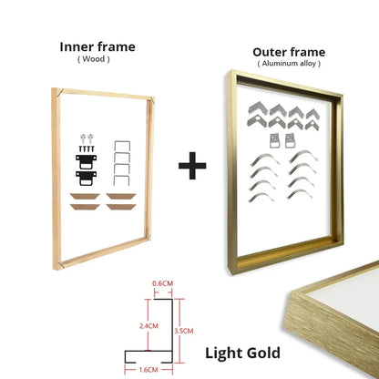 Metal and Wood Canvas Frame Kit