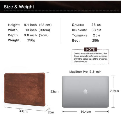 Hand-Made Cowhide Leather Laptop Bag