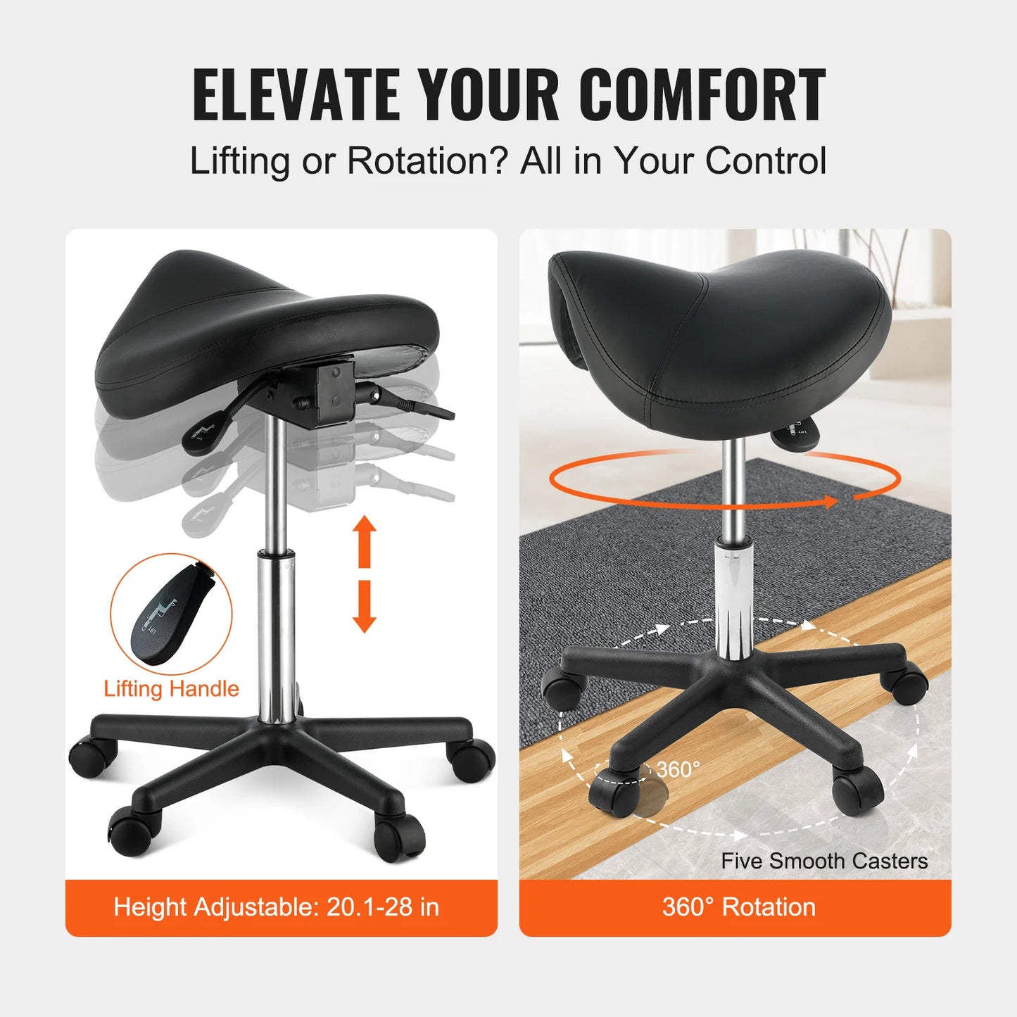 Adjustable Saddle Stool
