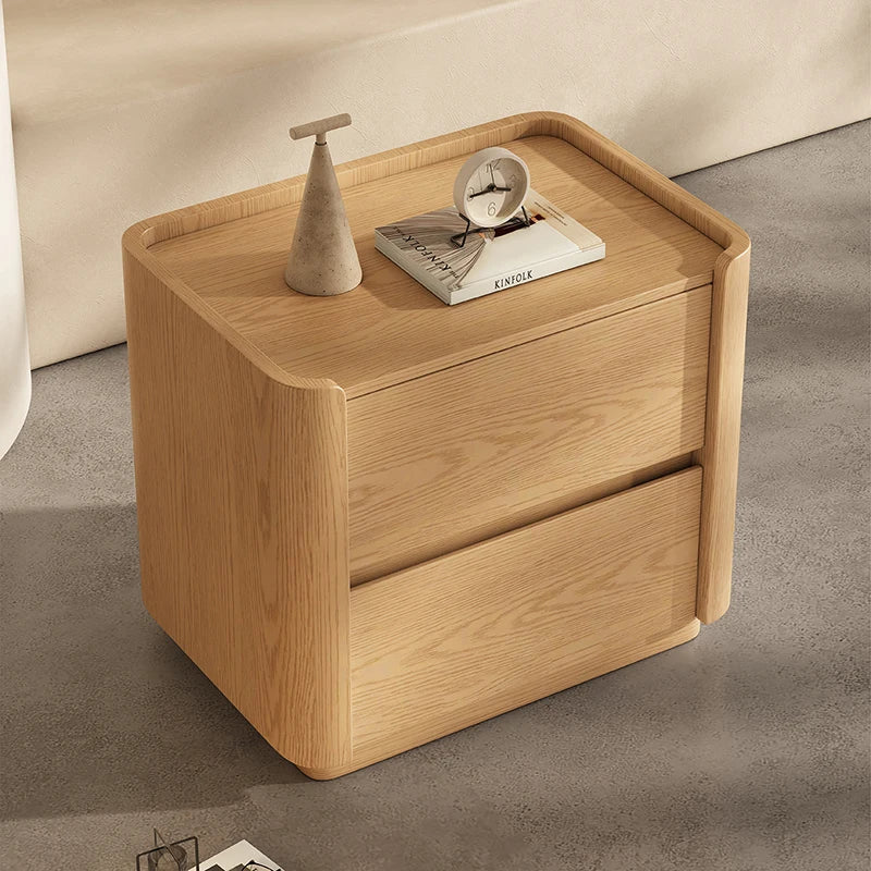 Modern Bedside Table with Integrated Storage