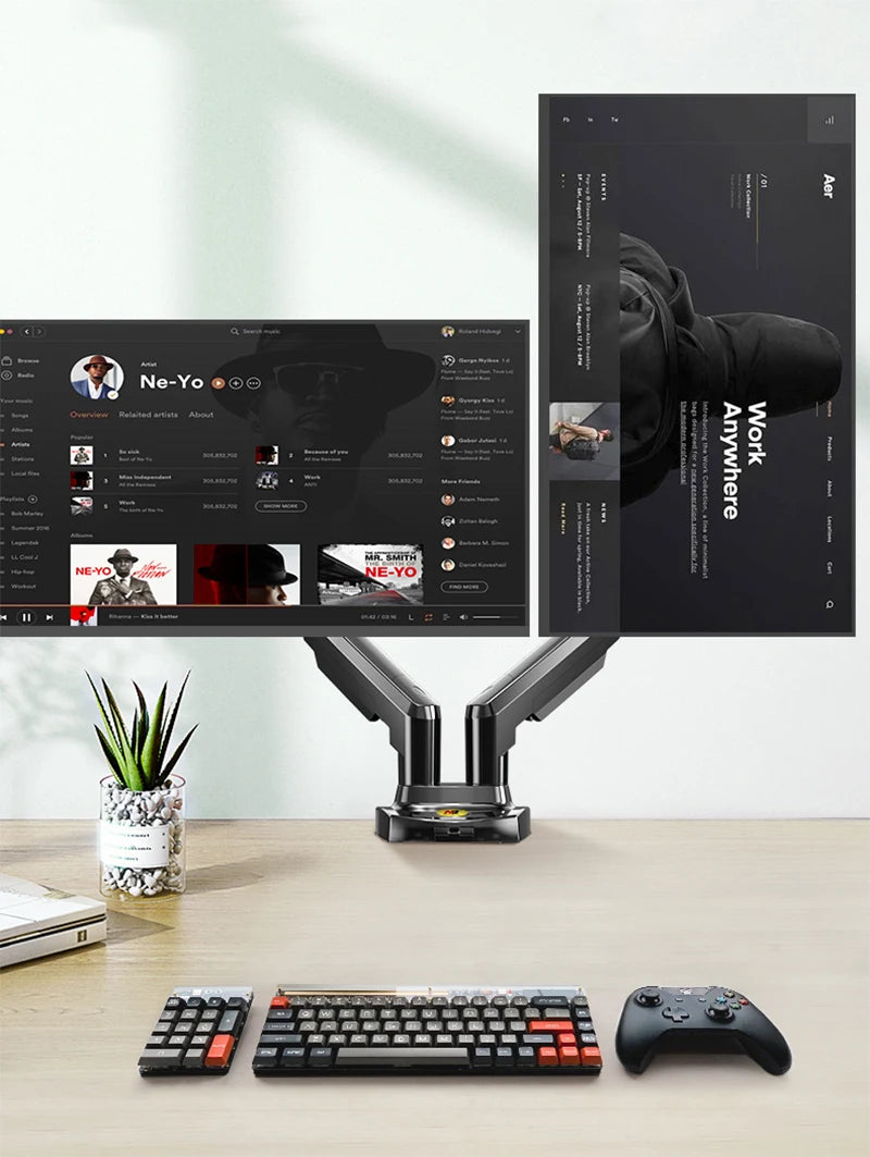 Monitor and Laptop Desk Mount