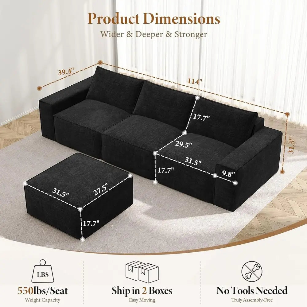 Grayson Convertible Cloud Sofa