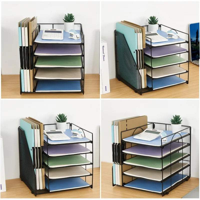 5-Tier Desktop Paper Tray Organizer