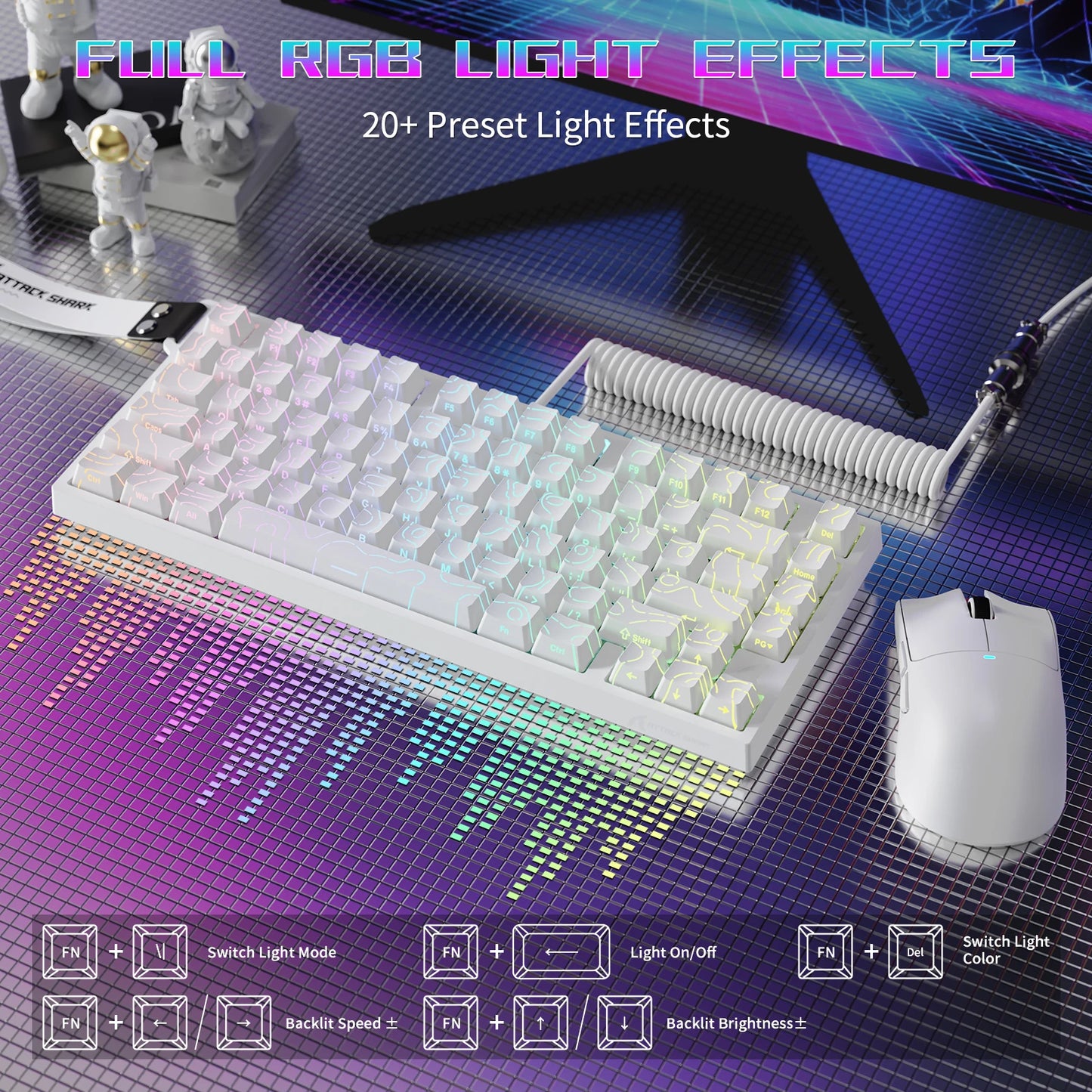 ATTACK SHARK R82 HE 75% Gaming Keyboard