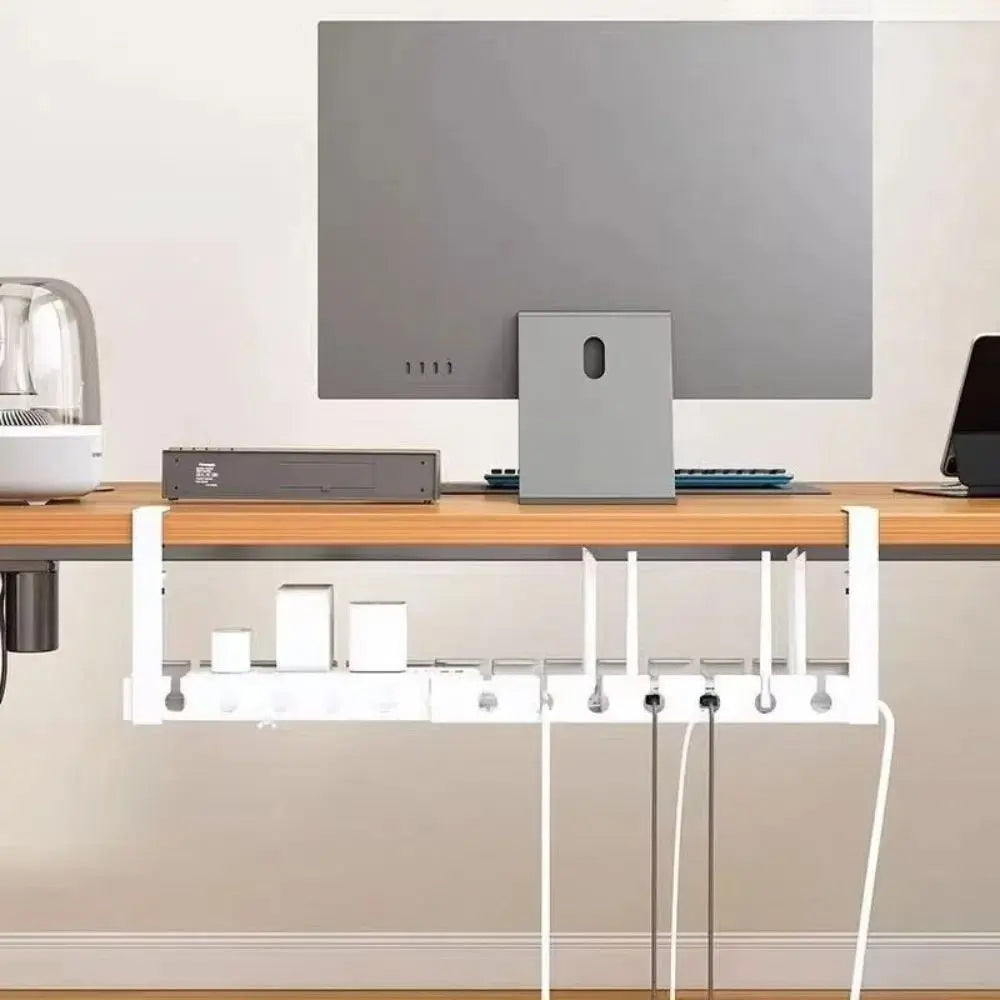 Extendable Under-Desk Cable Management Tray