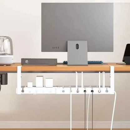 Extendable Under-Desk Cable Management Tray